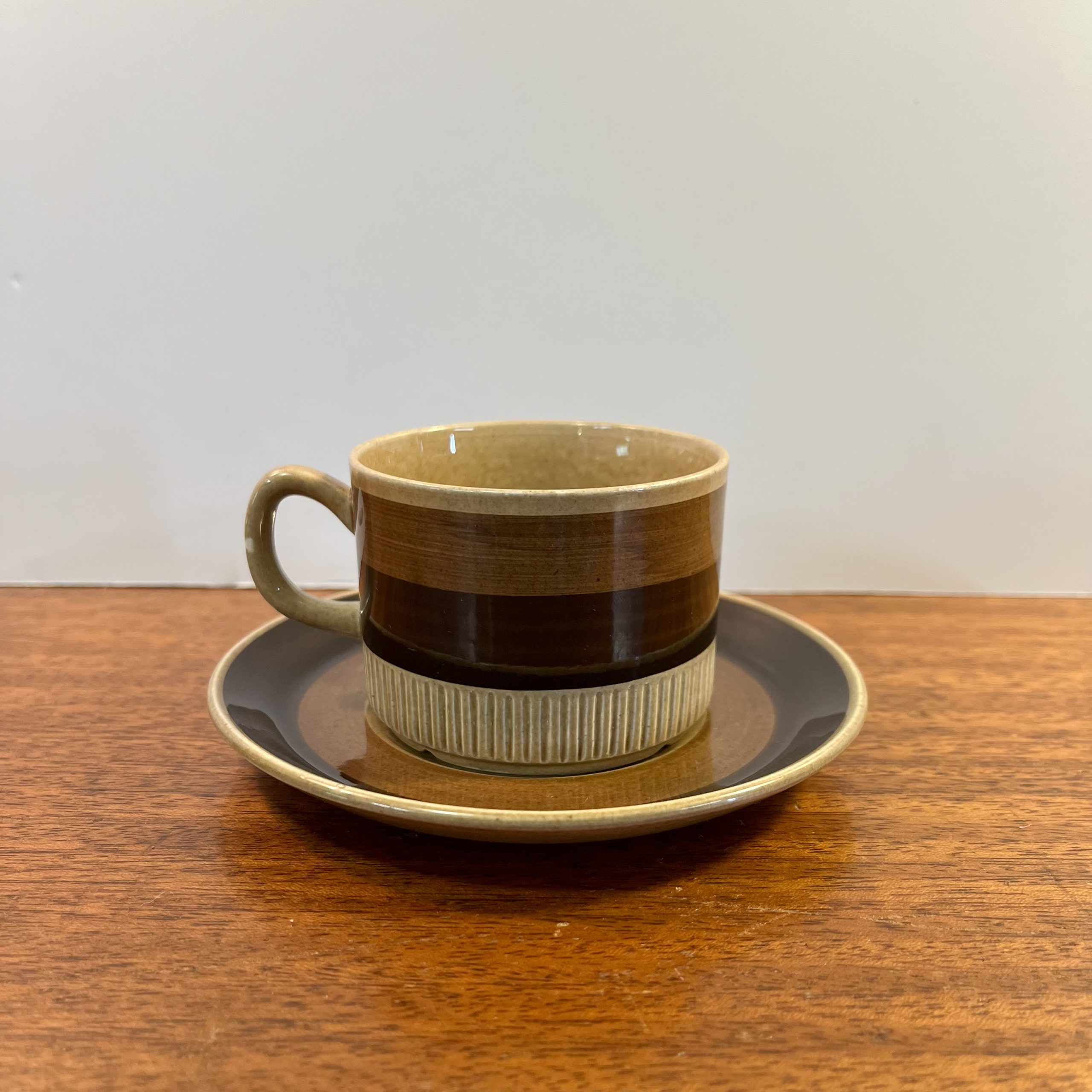 "Terra" Coffee Cup w. Saucer - Gefle