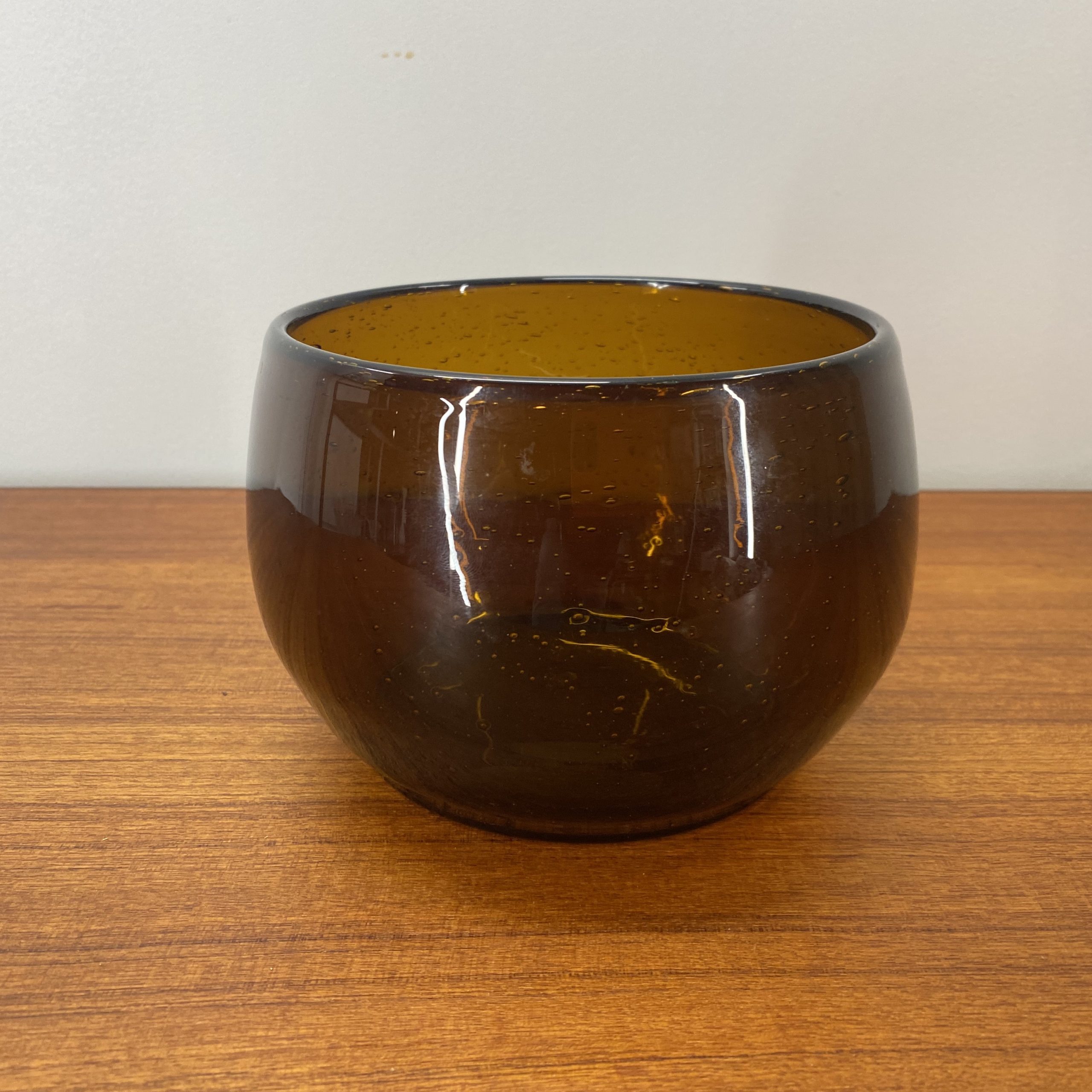 hand blown glass bowl