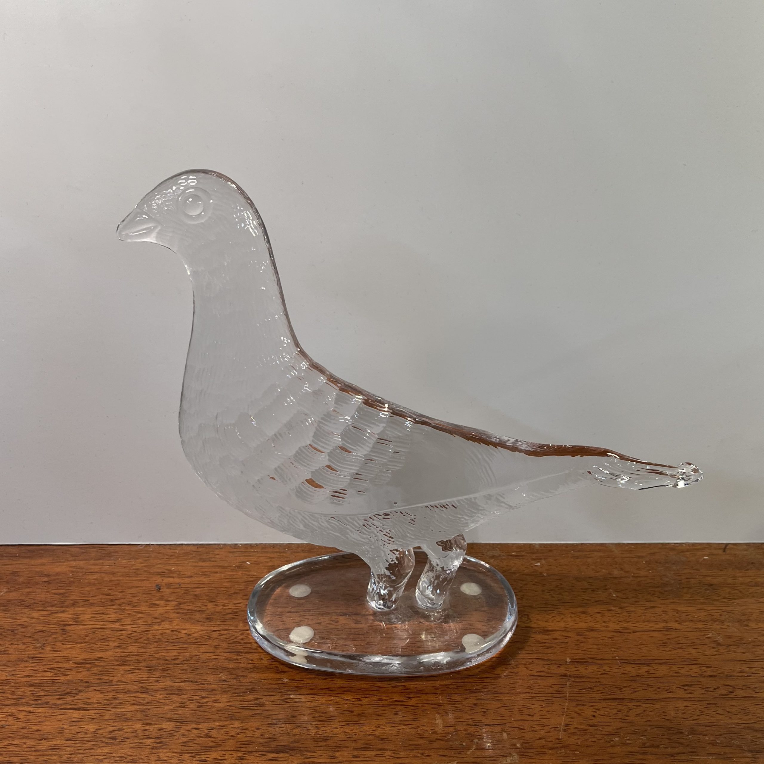 Large Glass Dove by Boda