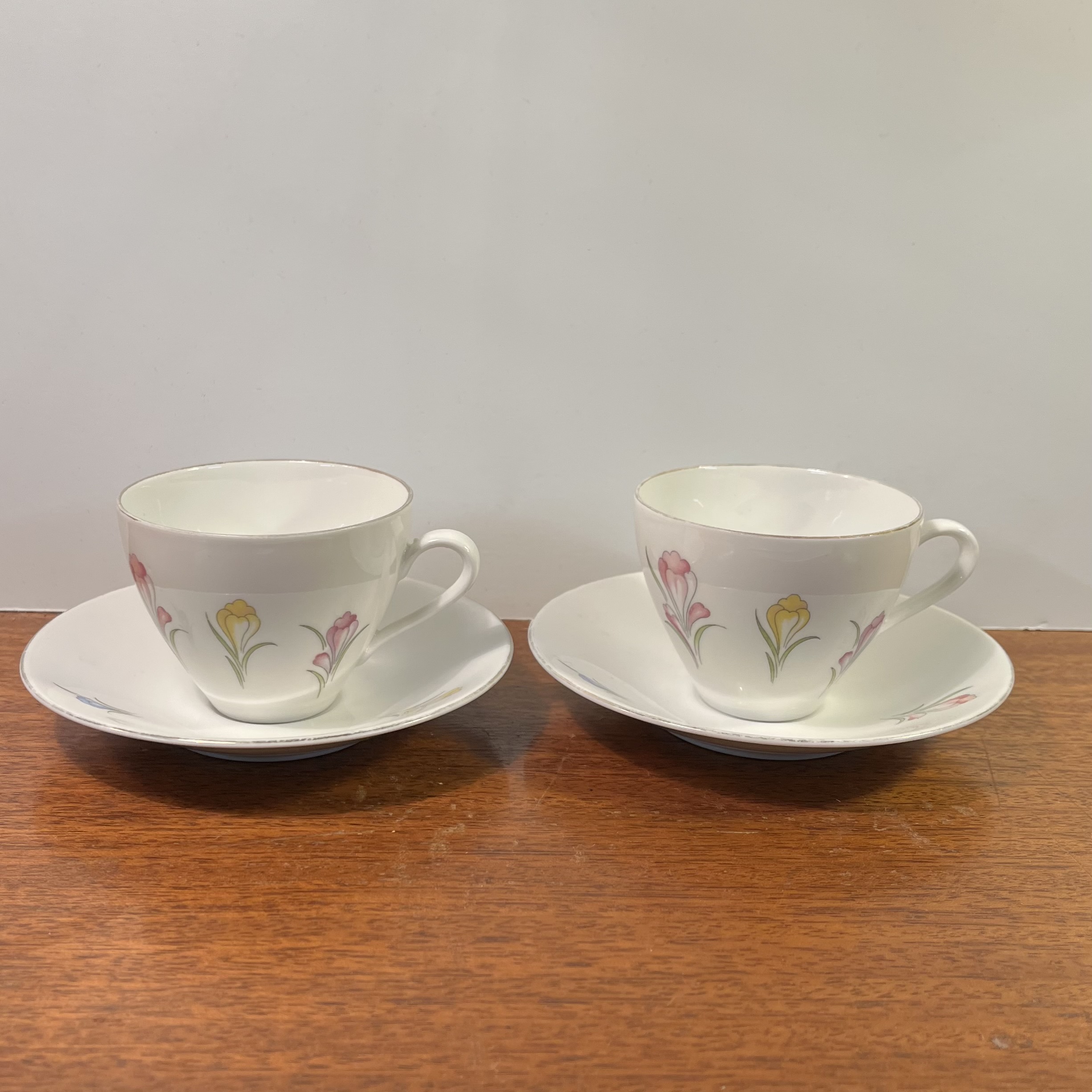 2 "Krokus"/"Crocus" Coffee Cups - Rörstrand